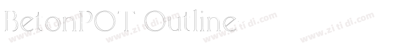 BetonPOT Outline字体转换